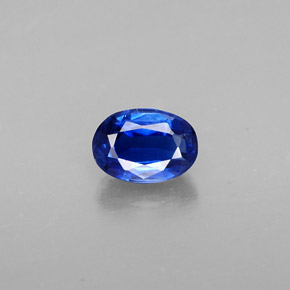 Cyanite bleue naturelle coupe ovale, 0,71 ct, VS