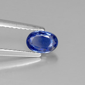 Cyanite bleue naturelle coupe ovale, 0,61 ct, SI
