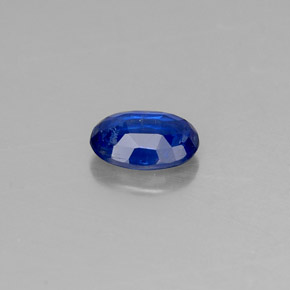 Cyanite bleue naturelle coupe ovale, 0,61 ct, SI