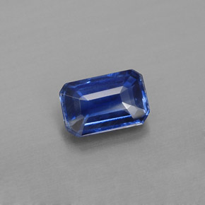 Disthène Bleu naturelle Taille émeraude, 0.65 ct, VS
