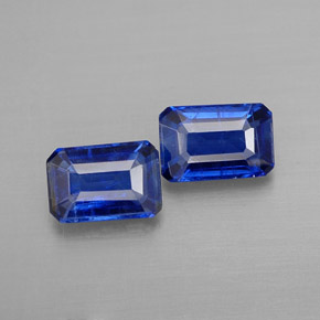 Achetez naturel ct bleue cyanite gems, taille émeraude, en provenance cambodge chez gemselect. en stock, livraison internationale!