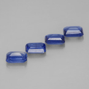 Achetez naturel ct bleue cyanite gems, taille émeraude, en provenance cambodge chez gemselect. en stock, livraison internationale!