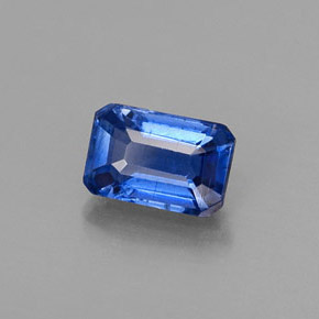 Disthène Bleu naturelle Taille émeraude, 0.80 ct, VS