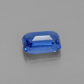 Disthène Bleu naturelle Taille émeraude, 0.80 ct, VS