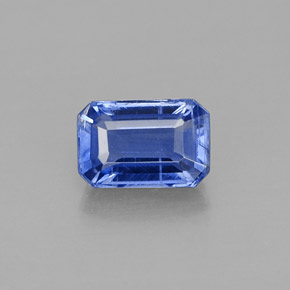 Disthène Bleu naturelle Taille émeraude, 0.83 ct, VS-SI