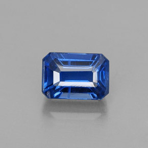 Disthène Bleu naturelle Taille émeraude, 1.01 ct, VS