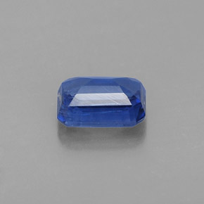 Cyanite bleue naturelle taille émeraude, 0,77 ct, VS