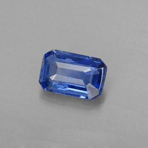 Disthène Bleu naturelle Taille émeraude, 0.58 ct, VS-SI