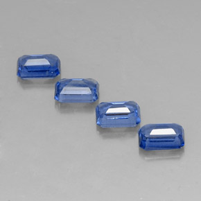 Achetez naturel ct bleue cyanite gems, taille émeraude, en provenance cambodge chez gemselect. en stock, livraison internationale!