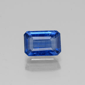 Disthène Bleu naturelle Taille émeraude, 0.83 ct, VS-SI