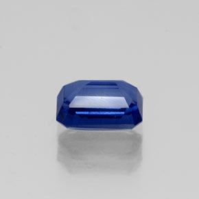 Cyanite bleue naturelle taille émeraude, 0,86 ct, VS-SI