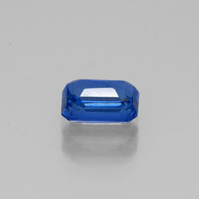 Cyanite bleue naturelle taille émeraude, 0,75 ct, VS-SI