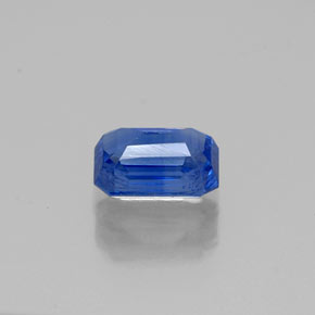 Cyanite bleue naturelle taille émeraude, 0,81 ct, VS-SI