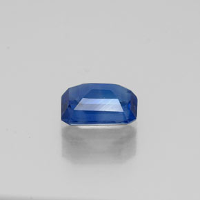 Cyanite bleue naturelle taille émeraude, 0,64 ct, VS-SI