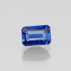Cyanite bleue naturelle taille émeraude, 0,90 ct, VS-SI