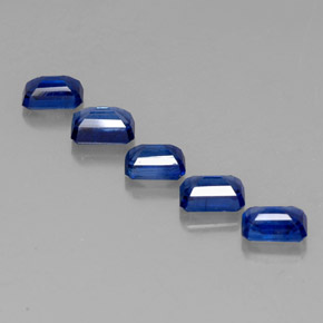 Achetez naturel ct bleue cyanite gems, taille émeraude, en provenance cambodge chez gemselect. en stock, livraison internationale!