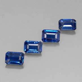 Achetez naturel ct bleue cyanite gems, taille émeraude, en provenance cambodge chez gemselect. en stock, livraison internationale!