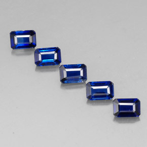 Achetez naturel ct bleue cyanite gems, taille émeraude, en provenance cambodge chez gemselect. en stock, livraison internationale!