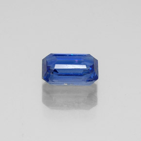 Cyanite bleue naturelle taille émeraude, 0,72 ct, VS-SI