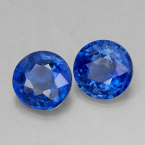 Achetez naturel ct Bleu Disthène gems, Coupe roude, En provenance Myanmar (Birmanie) chez GemSelect. En stock, livraison internationale!