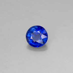 Cyanite bleue naturelle coupe roude, 0,63 ct, VS