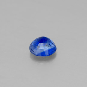 Cyanite bleue naturelle coupe roude, 0,63 ct, VS