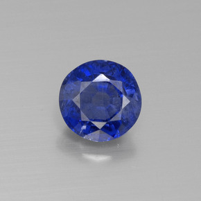 Disthène Bleu naturelle Coupe roude, 1.23 ct, VS-SI