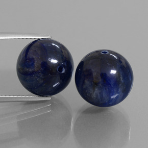 Achetez naturel 31.57ct Bleu foncé Disthène gems, Sphère / Boule, En provenance Népal chez GemSelect. En stock, livraison internationale!
