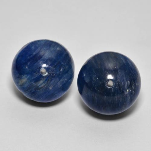 Achetez naturel 30.19ct Bleu foncé Disthène gems, Sphère / Boule, En provenance Népal chez GemSelect. En stock, livraison internationale!