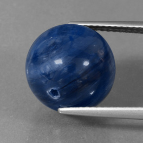 Cyanite bleue naturelle sphère / boule, 16,81 ct, opaque