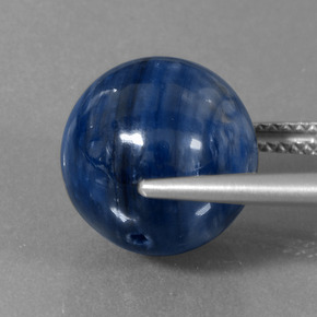 Cyanite bleue naturelle sphère / boule, 16,81 ct, opaque