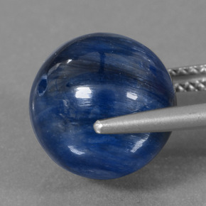 Cyanite bleue naturelle sphère / boule, 12,83 ct, opaque