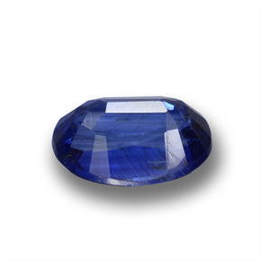Cyanite bleue naturelle coupe ovale, 1,09 ct, VS-SI