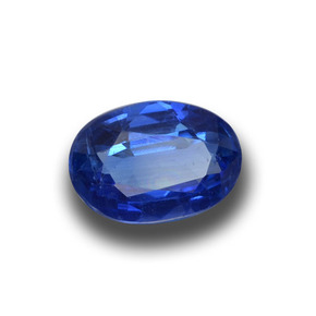 Cyanite bleue naturelle coupe ovale, 1,19 ct, VS-SI