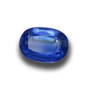 Cyanite bleue naturelle coupe ovale, 1,53 ct, VS-SI