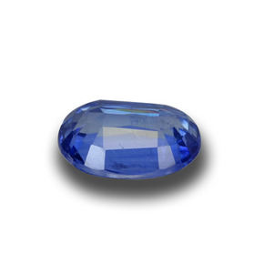 Cyanite bleue naturelle coupe ovale, 1,39 ct, VS-SI