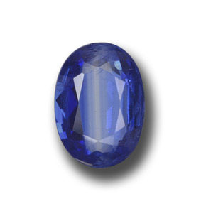 Cyanite bleue naturelle coupe ovale, 2,31 ct, VS-SI