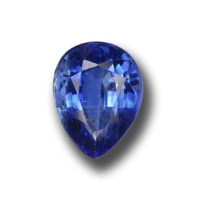 Cyanite bleue naturelle en forme de poire, 2,76 ct, VS-SI