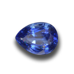 Cyanite bleue naturelle en forme de poire, 2,76 ct, VS-SI