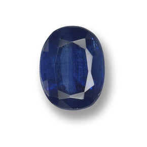 Disthène Bleu foncé naturelle Coupe ovale, 1.74 ct, VS-SI