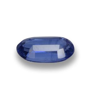 Cyanite bleue naturelle coupe ovale, 1,61 ct, VS-SI