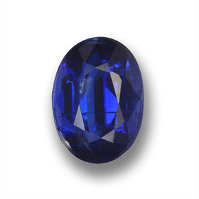 Cyanite bleue naturelle coupe ovale, 1,01 ct, VS-SI