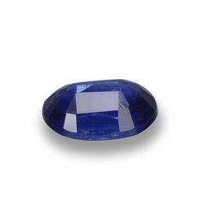 Cyanite bleue naturelle coupe ovale, 0,87 ct, VS-SI