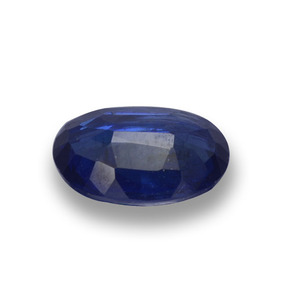 Disthène Bleu foncé naturelle Coupe ovale, 0.87 ct, VS-SI