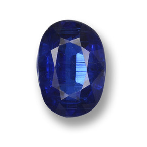 Cyanite bleue naturelle coupe ovale, 0,99 ct, VS-SI