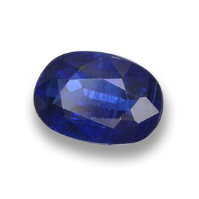 Cyanite bleue naturelle coupe ovale, 0,99 ct, VS-SI