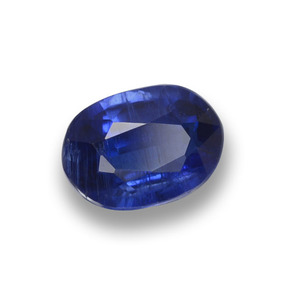 Cyanite bleue naturelle coupe ovale, 0,79 ct, VS-SI