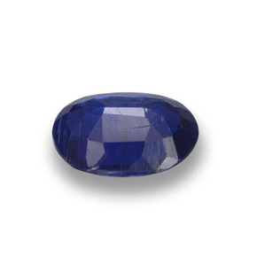 Cyanite bleue naturelle coupe ovale, 0,79 ct, VS-SI