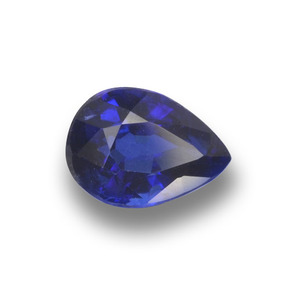 Disthène Bleu foncé naturelle En forme de poire, 1.02 ct, VS-SI