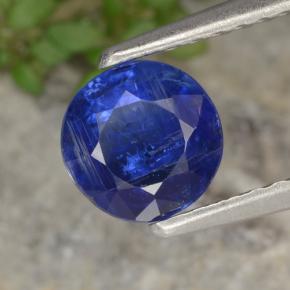 Cyanite bleue naturelle coupe roude, 0,82 ct, VS-SI